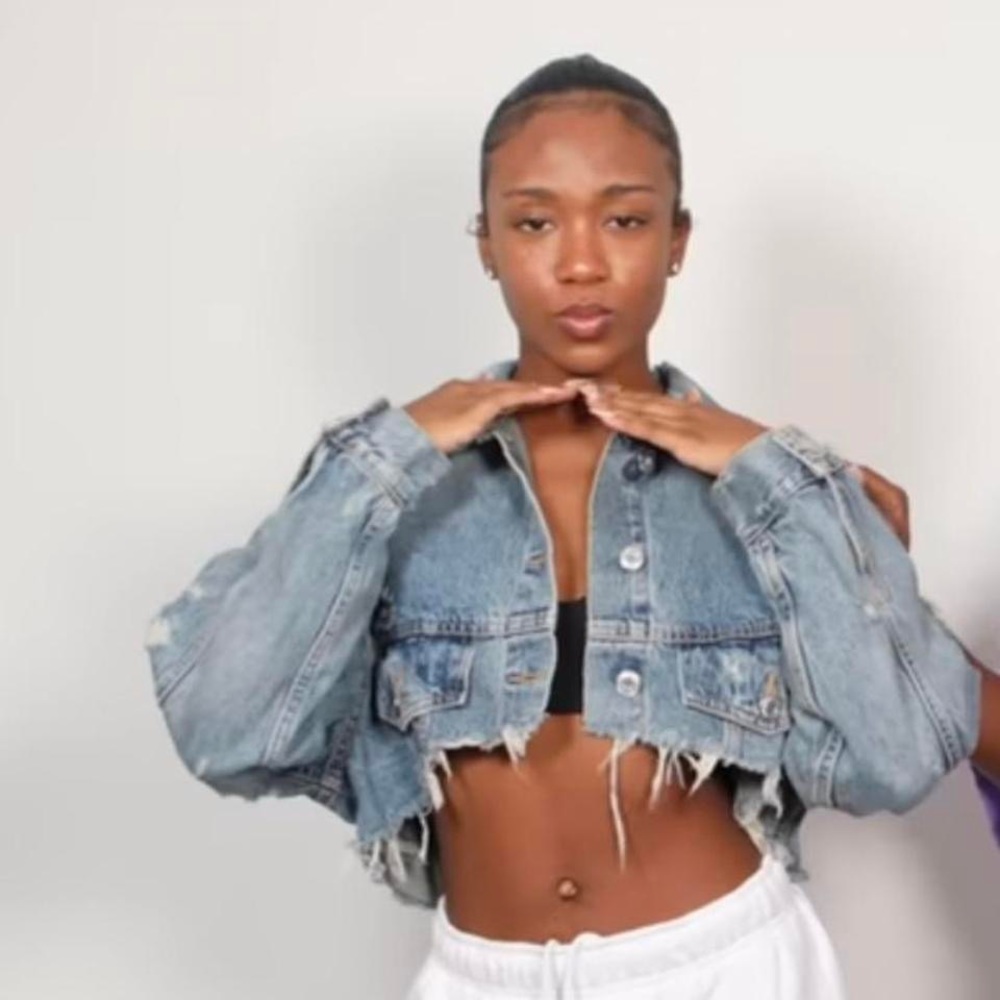 Zara TRF Crop Denim Jacket